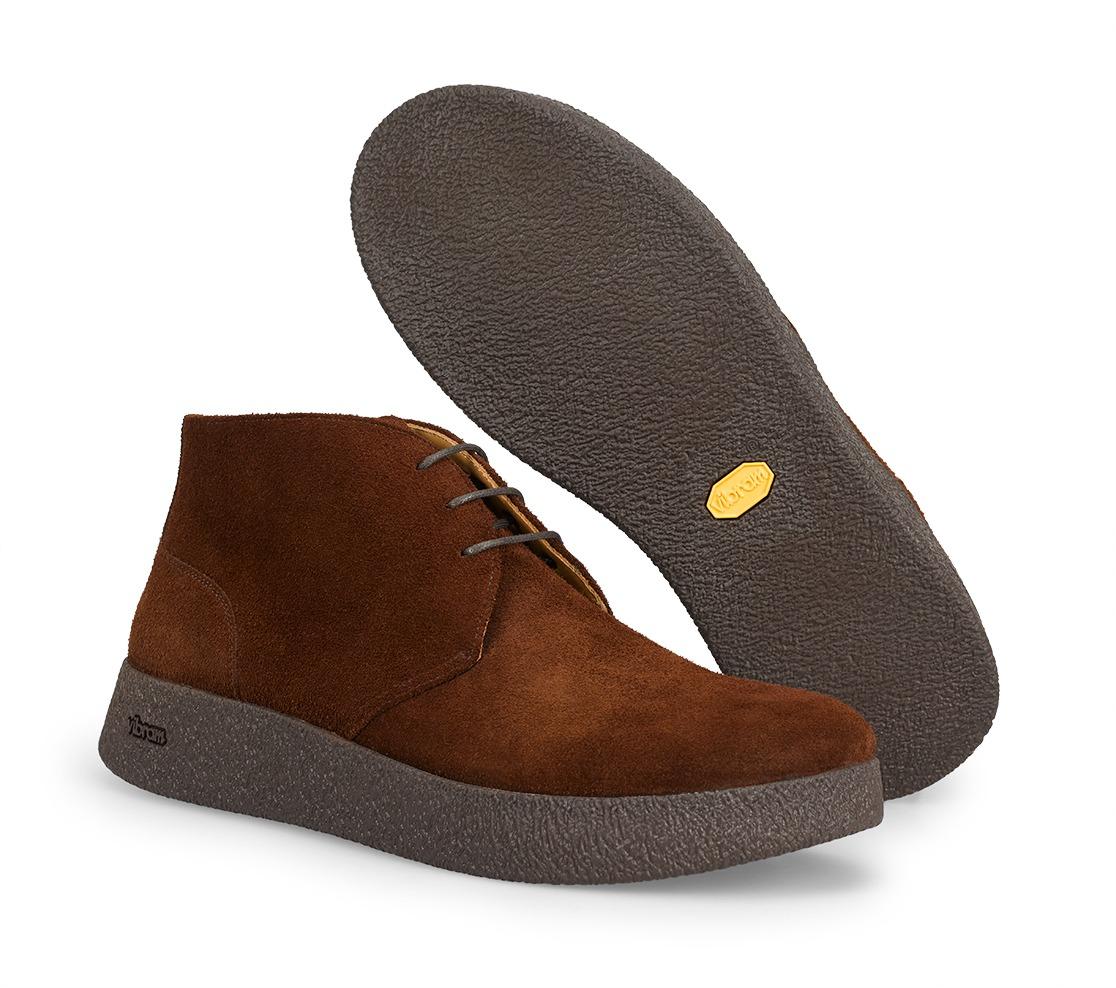 Botas com Atacadores - Jailson Camurça Oil Brown